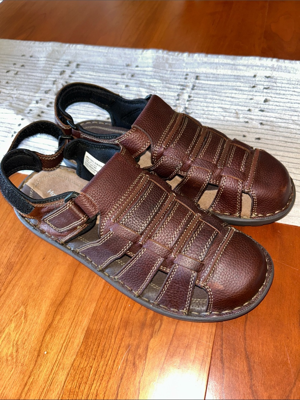 Men's Brown Leather Fisherman Sandals